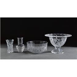 Grouping of (4) Pieces of Clear Glass