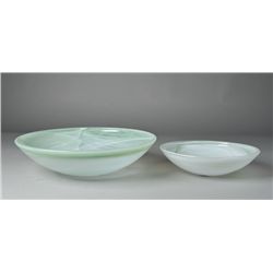 (2) Lavorazione Murano Art Glass Bowls