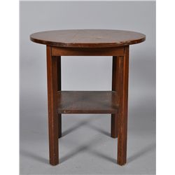 An American Arts And Crafts Oak Side Table