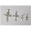 Image 1 : (4) Sterling & Cross Stone Pendants & Earrings