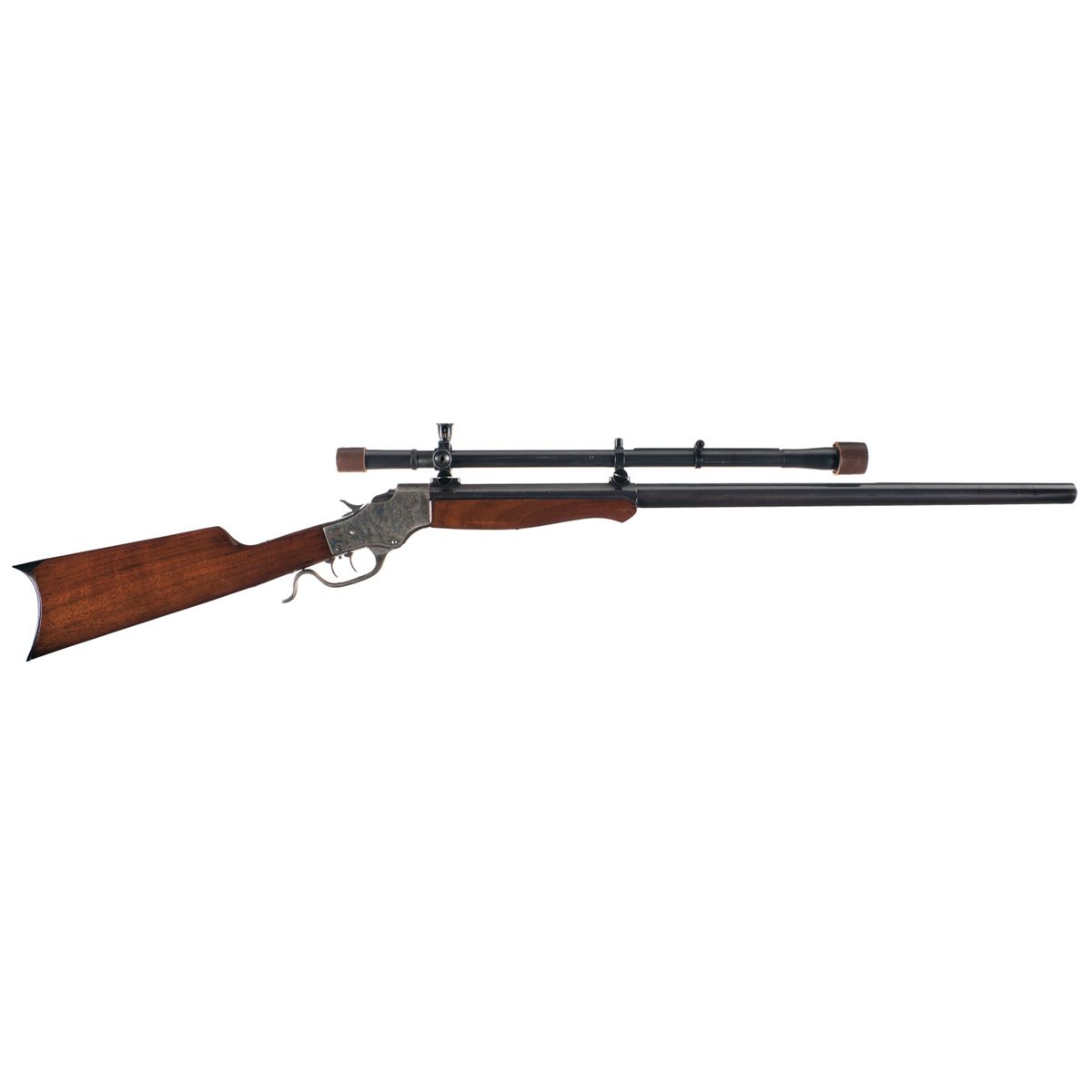 Stevens Falling Block Rifle Stevens No. 44 1/2 Ideal Single Shot Falling Block Rifle with Scope