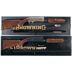 Two Browning Model BPS Slide Action Shotguns