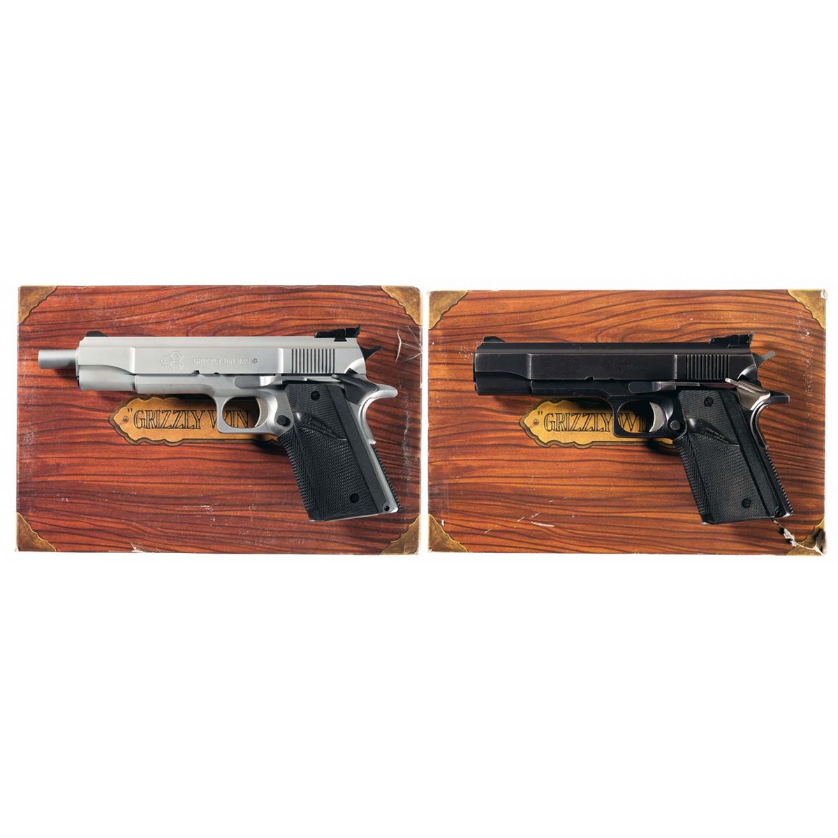 Two Lar Grizzly Magnum Semi Automatic Pistols Two Lar Grizzly Magnum Semi Automatic Pistols
