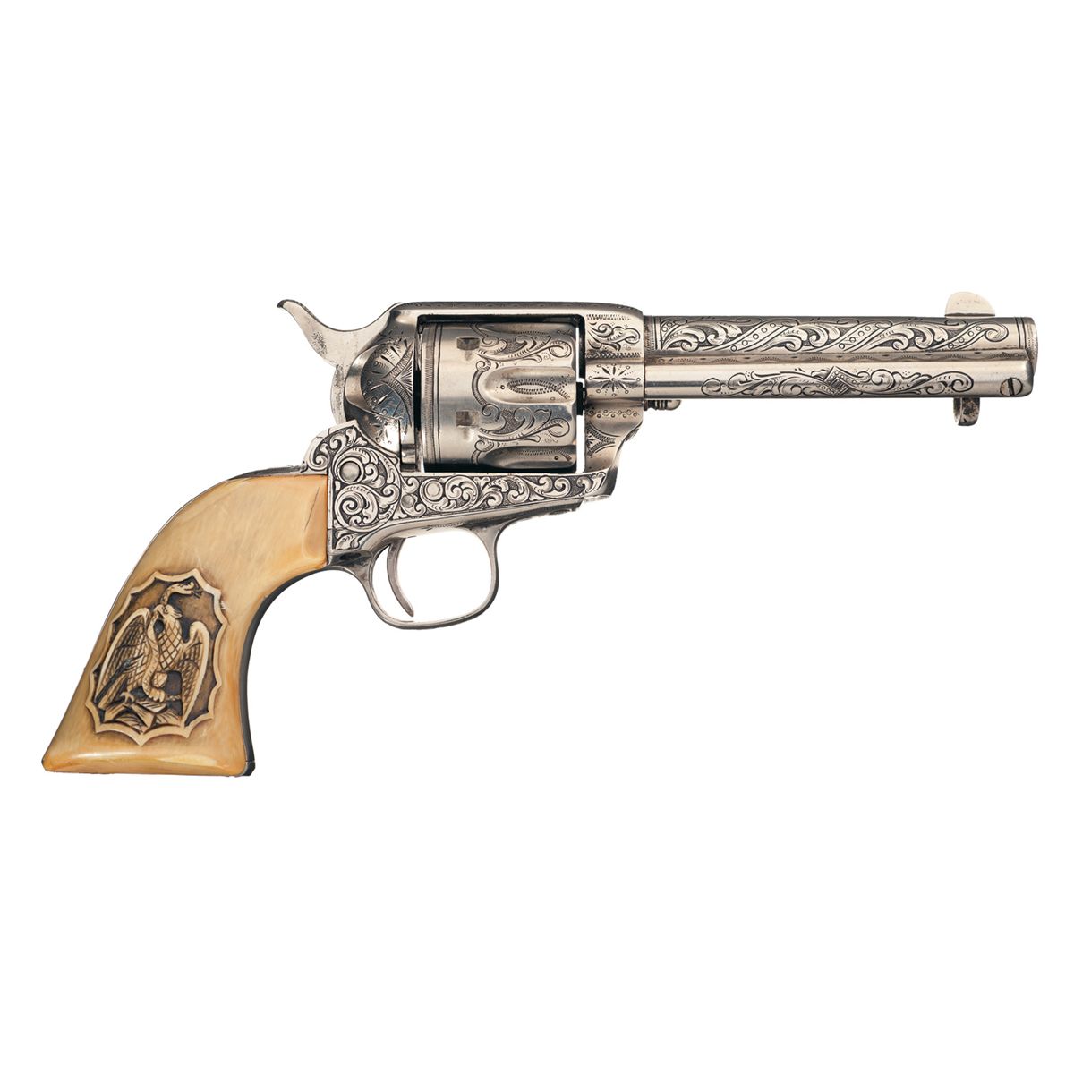 Colt 44 Henry Rimfire Single Action Army Revolver with Custom Engraving ...