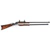 Image 1 : Exceptional Custom Engraved Gold Inlaid Marlin Ballard Single Shot Rifle in 218 Bee Caliber with Ext