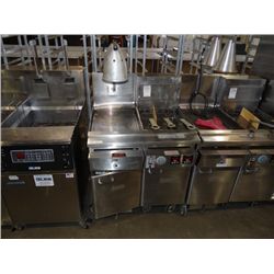 KEATING MOD: 14TSFM E ELECTRIC FRYER W/ MOD: CF-14 FILTER AND WARMING STATION
