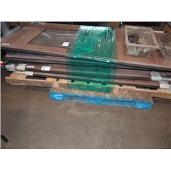 BROWN SWINGING DOORS (X2)