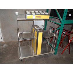 SHELLY TRAY, NAPKIN, & SILVERWARE DISPENSER