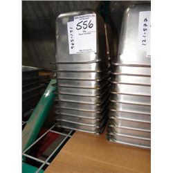 6"X6"X6" S/S PANS (X20)