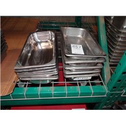 1/3 SIZE 2.5" S/S STEAM TABLE PANS (X12)