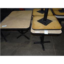 4 24"X24" & 1 30"X42" TABLE (X5)