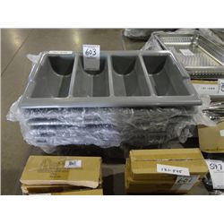 NEW GREY CUTLERY BOXES (X6)