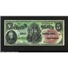 Image 1 : Fr. 64 $5 1869 Legal Tender Note Superb Gem New.