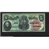 Image 1 : Fr. 64 $5 1869 Legal Tender Note Superb Gem New.