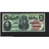 Image 1 : Fr. 64 $5 1869 Legal Tender Note Superb Gem New.