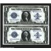 Image 1 : Fr. 237/8 $1 1923 Silver Certificates Changeover Pair Gem New.