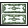 Image 2 : Fr. 237/8 $1 1923 Silver Certificates Changeover Pair Gem New.