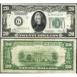 1928 $20 FRB Chicago Note Crisp XF/AU Scarce (CUR-06239)