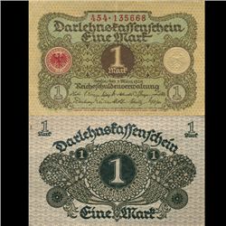 1920 Germany 1 Mark Crisp Circulated Note (CUR-05870)