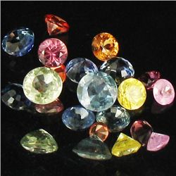 1ct Mixed Color Sapphire Round Cut Parcel (GEM-37845)