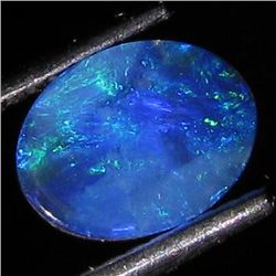 0.71ct Australian Black Opal Doublet Full Fire (GEM-35866)