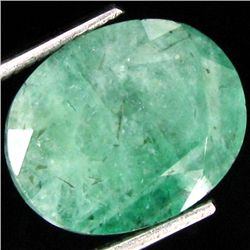 7.50ct Emerald Oval Green Afghan (GEM-17491)