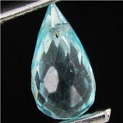 0.4ct Neon Blue Apatite Briolette (GMR-1107B)