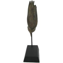 Bronze Buddha Hand on Base (CLB-295)