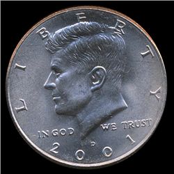 2001D JFK 50c MS67+ (COI-8722)