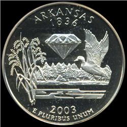 2003S US Arkansas Quarter Graded PR70 DCAM (COI-6361)