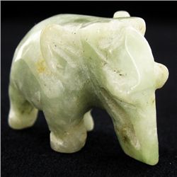 Chinese Handcarved Vintage Jade Elephant (ANT-1906)