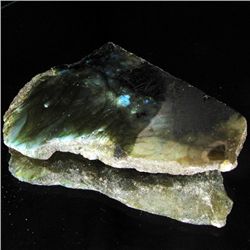 290.2ct Flashy Peacock Color Labradorite Slab (GEM-33618)