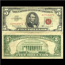 1963 $5 US Note Better Circulated (CUR-06052)