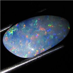 4.3ct Australian Black Opal Doublet Full Fire (GEM-36456)