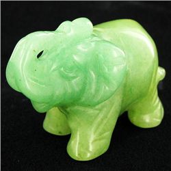 Chinese Handcarved Vintage Jade Elephant (ANT-1904)