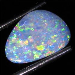 2.06ct Australian Black Opal Doublet Full Fire (GEM-35899)