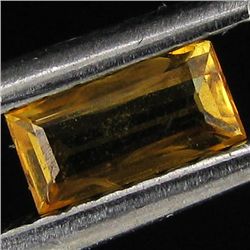 0.3ct Orange Yellow Songea Sapphire Baguette (GEM-29470N)