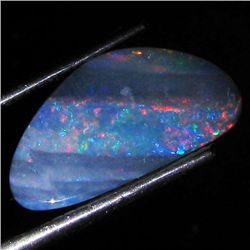 3.17ct Australian Black Opal Doublet Full Fire (GEM-35959)