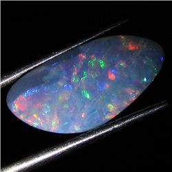 3.55ct Australian Black Opal Doublet Full Fire (GEM-36504)