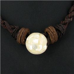 Tibet MOP Shell Choker Necklace (JEW-3583)