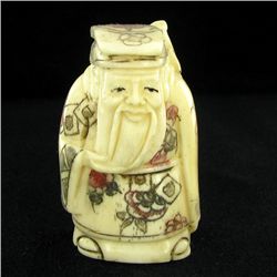 Handcarved Bone Chinese Netsuke (CLB-890)