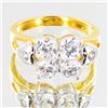 Image 1 : 15.0twc Lab Diamond Gold Vermeil Ring (JEW-3521)