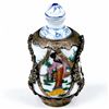 Image 2 : Vintage Chinese Rotating Porcelain Snuff Bottle (ANT-1421)