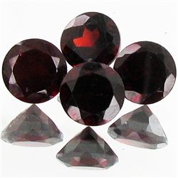 5.95ct Red Orange Garnet Round Parcel (GEM-39901)