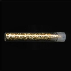 Gold Flakes Vial 1-2 Grains Pure 24K (COI-5206)