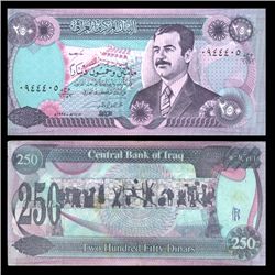 1995 Iraq 250 Dinars Crisp Circulated Note (CUR-05899)