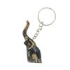 Image 1 : Water Buffalo Horn Scrimshaw Elephant Keychain (CLB-468)