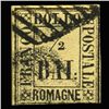 Image 1 : 1859 RARE Italy Romagna 1/2b Postal Stamp Hi Grade (STM-0198)