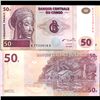 Image 1 : 2000 Congo 50 Franc Note Crisp Unc RARE (COI-3892)