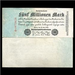 1923 Germany 5000000 Mark Note Hi Grade Rare (CUR-05677)